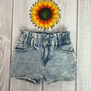 Baby Gap Girls Denim Shorts Size 4 Years Blue Jean Elastic Waist Just Like Mom